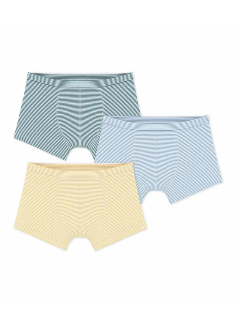 بيتي باتو Pack of children's stripy cotton boxers with covered waistbands